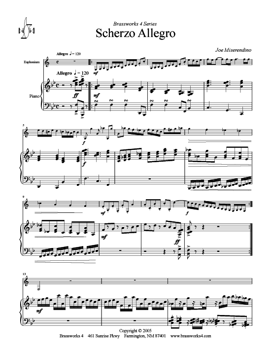 Product picture to: Scherzo Allegro Joe Miserendino