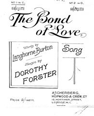 cover: The Bond Of Love, Dorothy Forster
