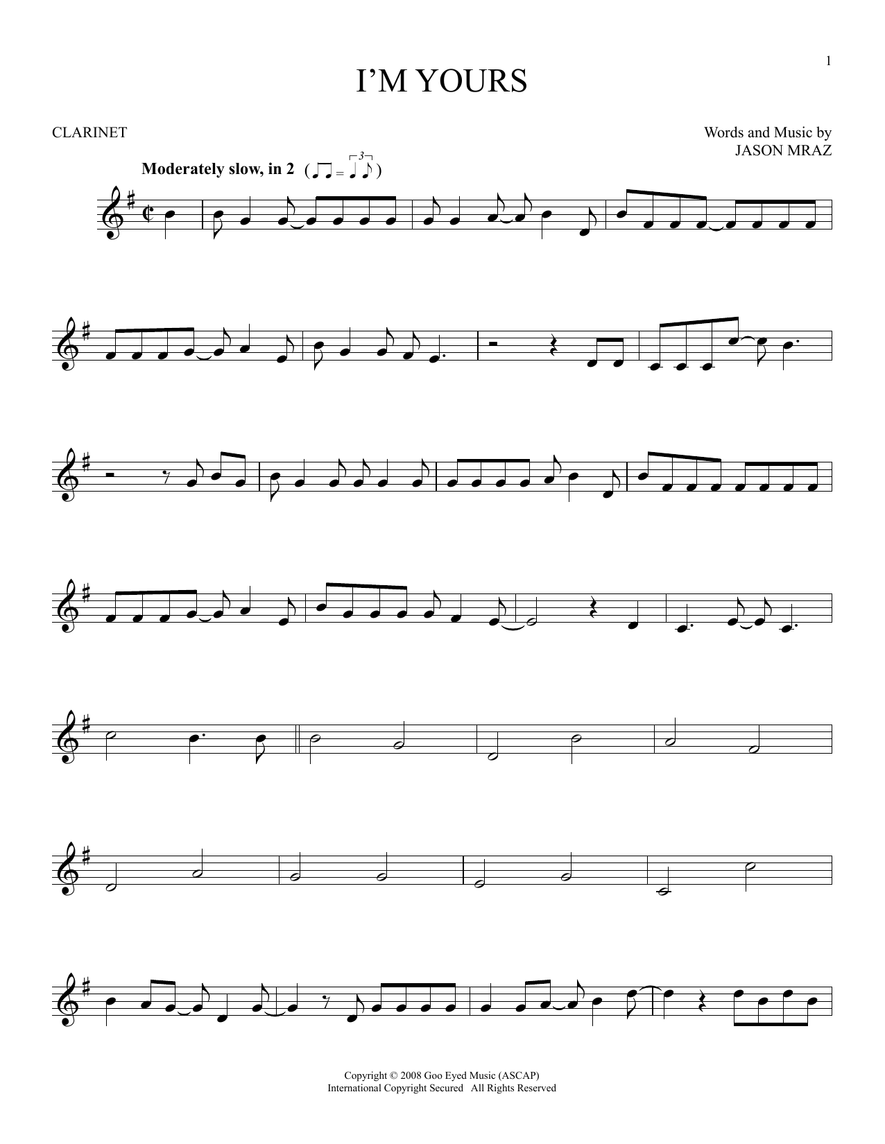 Product gallery: Page 1 of 1 I'm Yours, Jason Mraz