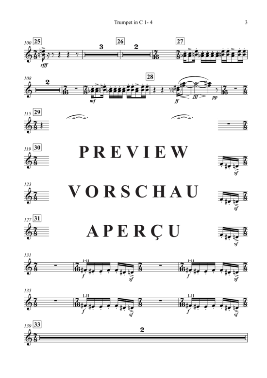 gallery: Sensemaya , , (Trompete 1-4 in C)