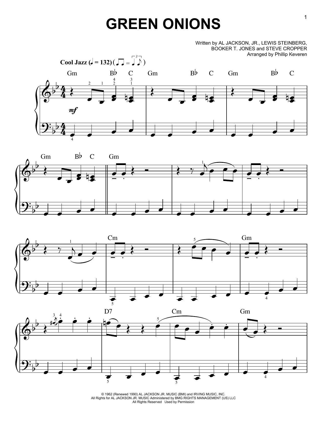 Produktbild zu: Green Onions (arr. Phillip Keveren)