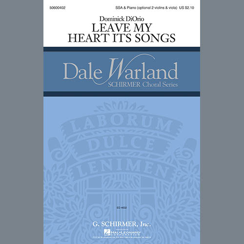 Produktbild zu: Leave My Heart Its Songs