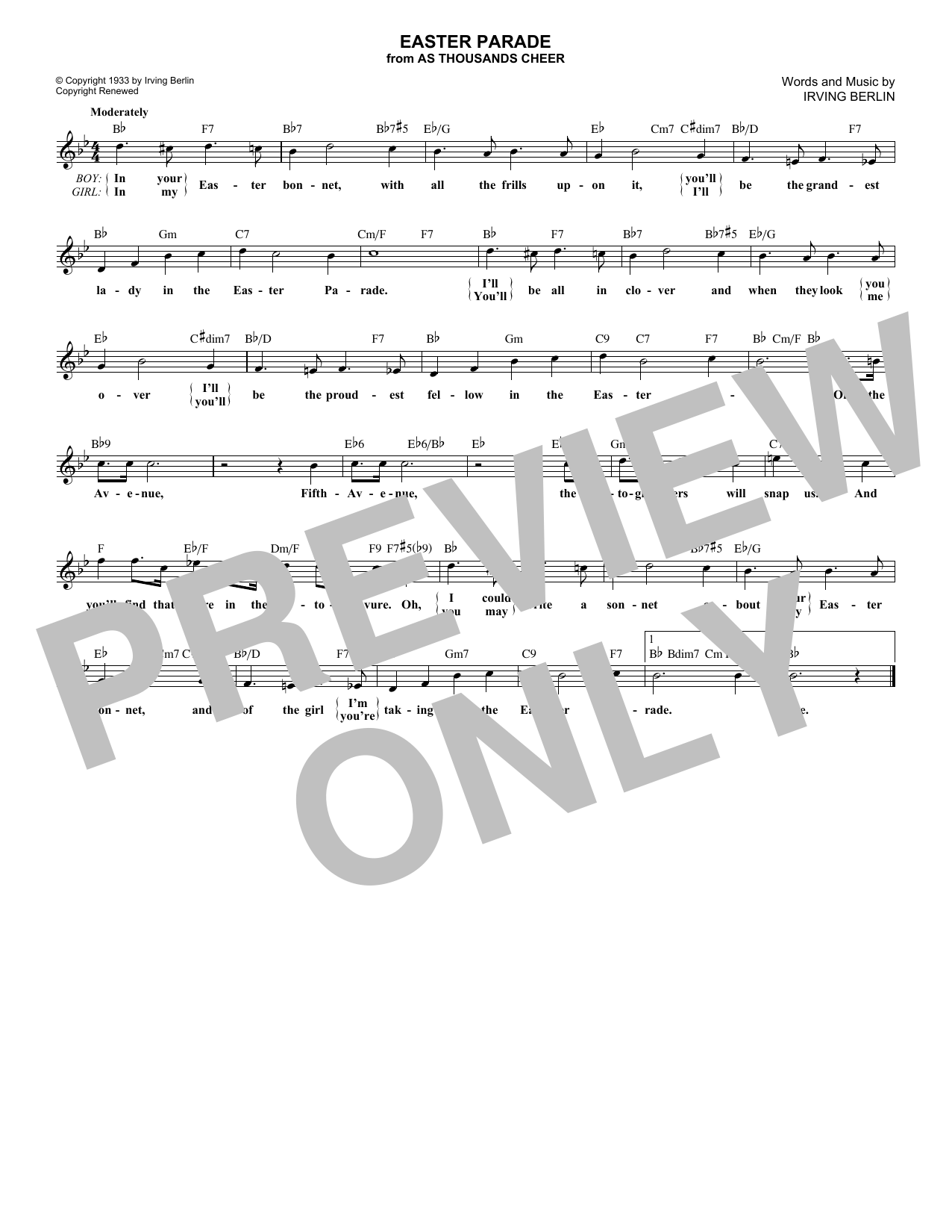 Produktbild zu: Easter Parade