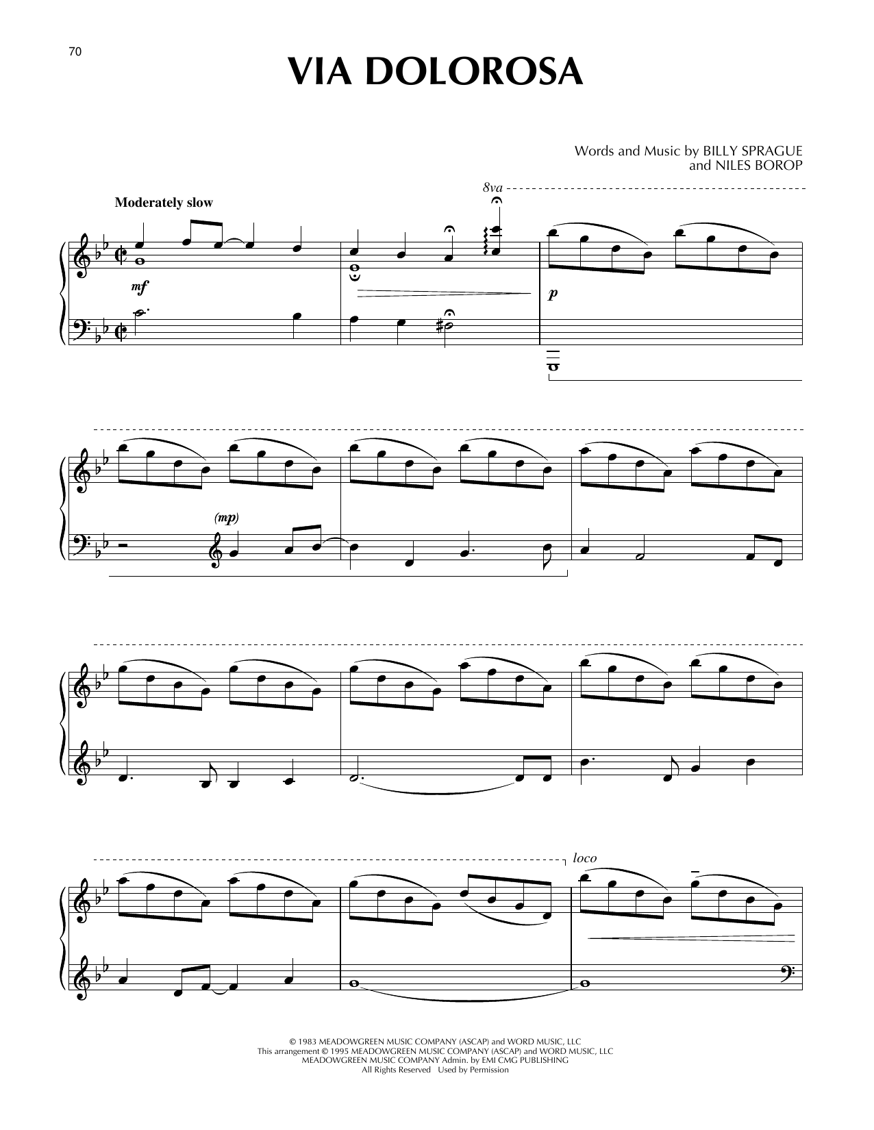 Produktgalerie: Seite 1 von 1 Via Dolorosa, Sandi Patty, Klavier