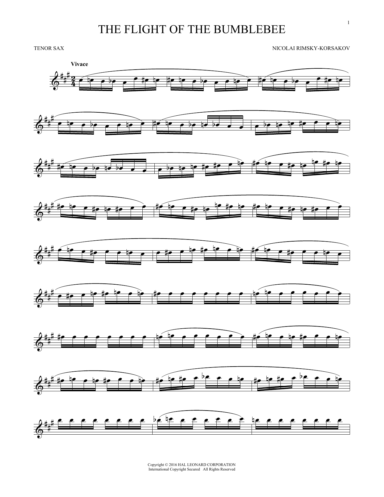 Product gallery: Page 1 of 1 The Flight Of The Bumble Bee, Nicolay Rimsky-Korsakov