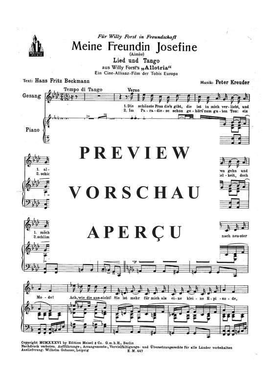 Produktgalerie: Seite 3 von 3 Meine Freundin Josefine, , Klavier und Gesang