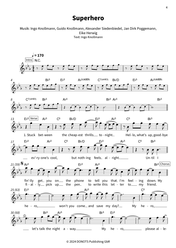 Produktgalerie: Seite 1 von 11 Punkrock-Rebellen - Donots Leadsheets für die Bühne, Donots, Gesang & Akkorde