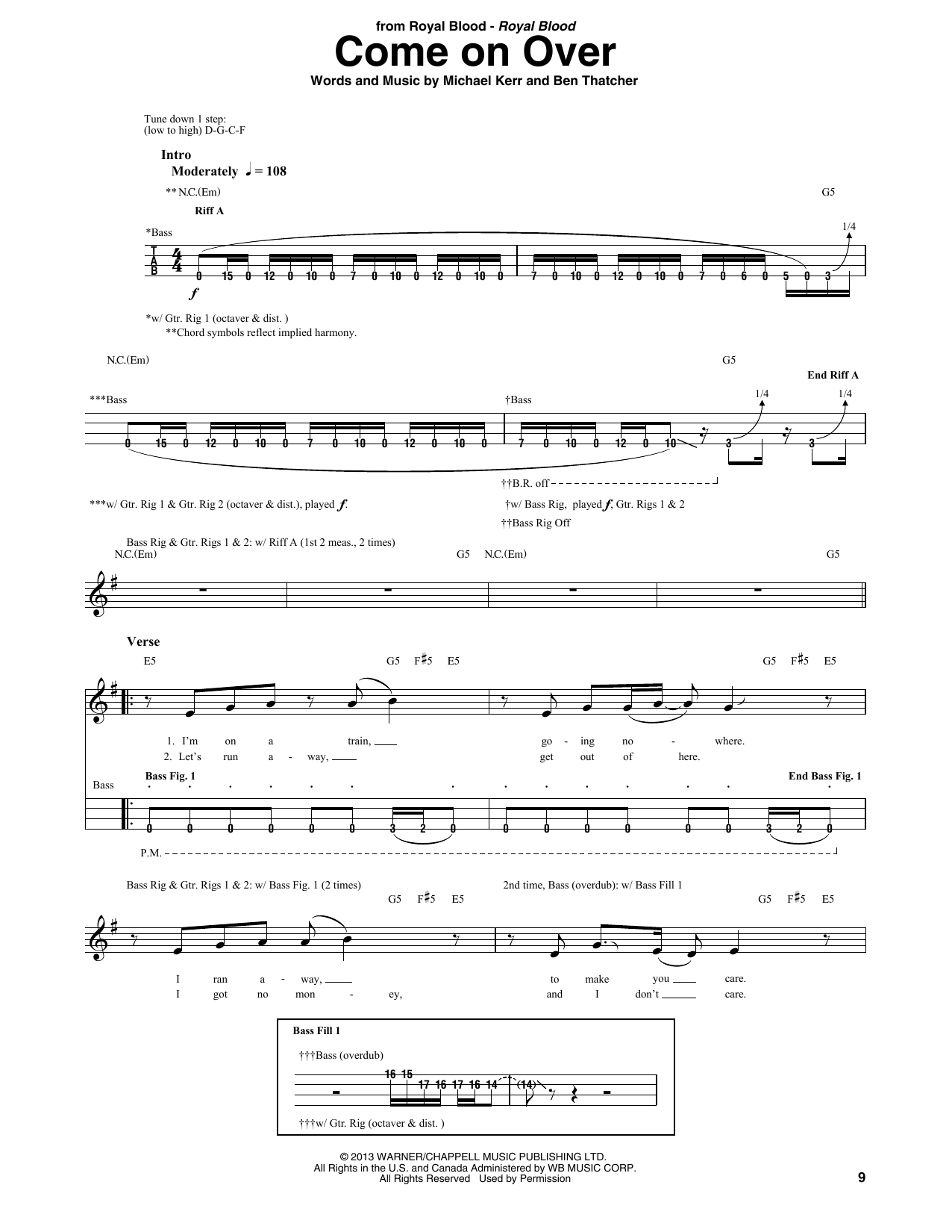 Produktgalerie: Seite 1 von 1 Come On Over, Royal Blood, E-Bass