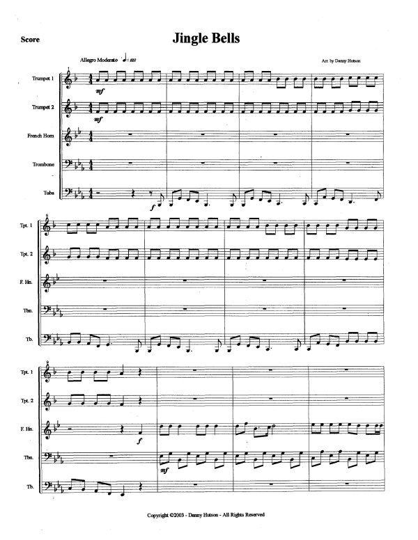 Produktgalerie: Seite 1 von 11 Jingle Bells, , Blechbläser Quintett