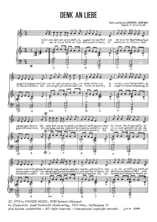 Produktbild zu: Denk an Liebe Jürgen Drews