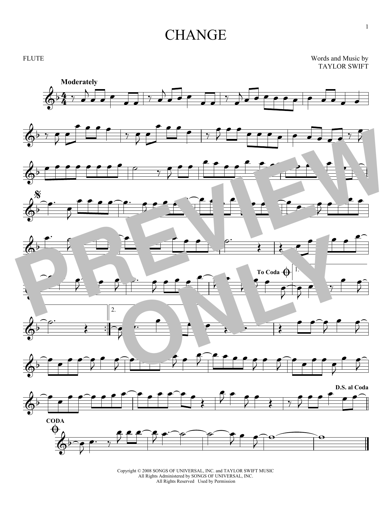 Product gallery: Page 1 of 1 Change, Taylor Swift