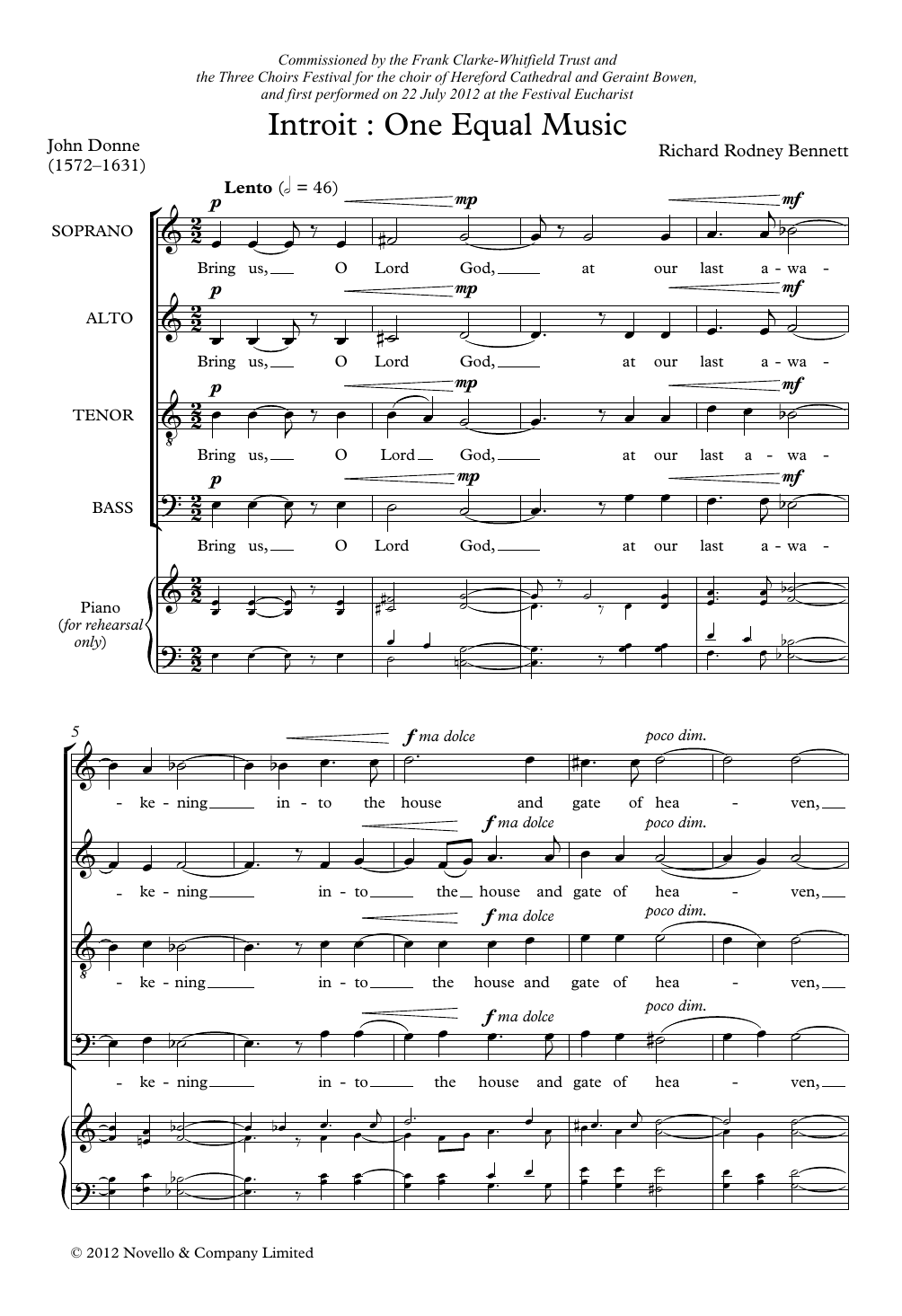 Produktbild zu: Introit: One Equal Music