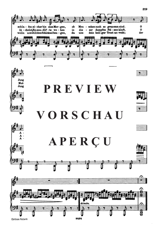 gallery: Ave Maria (Ellens Gesang III) , ,  D. 839 in G-Dur (Gesang tief + Klavier)