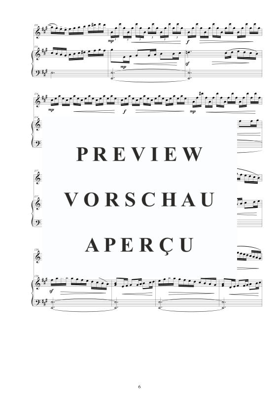Produktgalerie: Seite 7 von 11 Flötensonate Nr. 2 A-Dur BWV 1015, , Flöte und Cembalo/Klavier