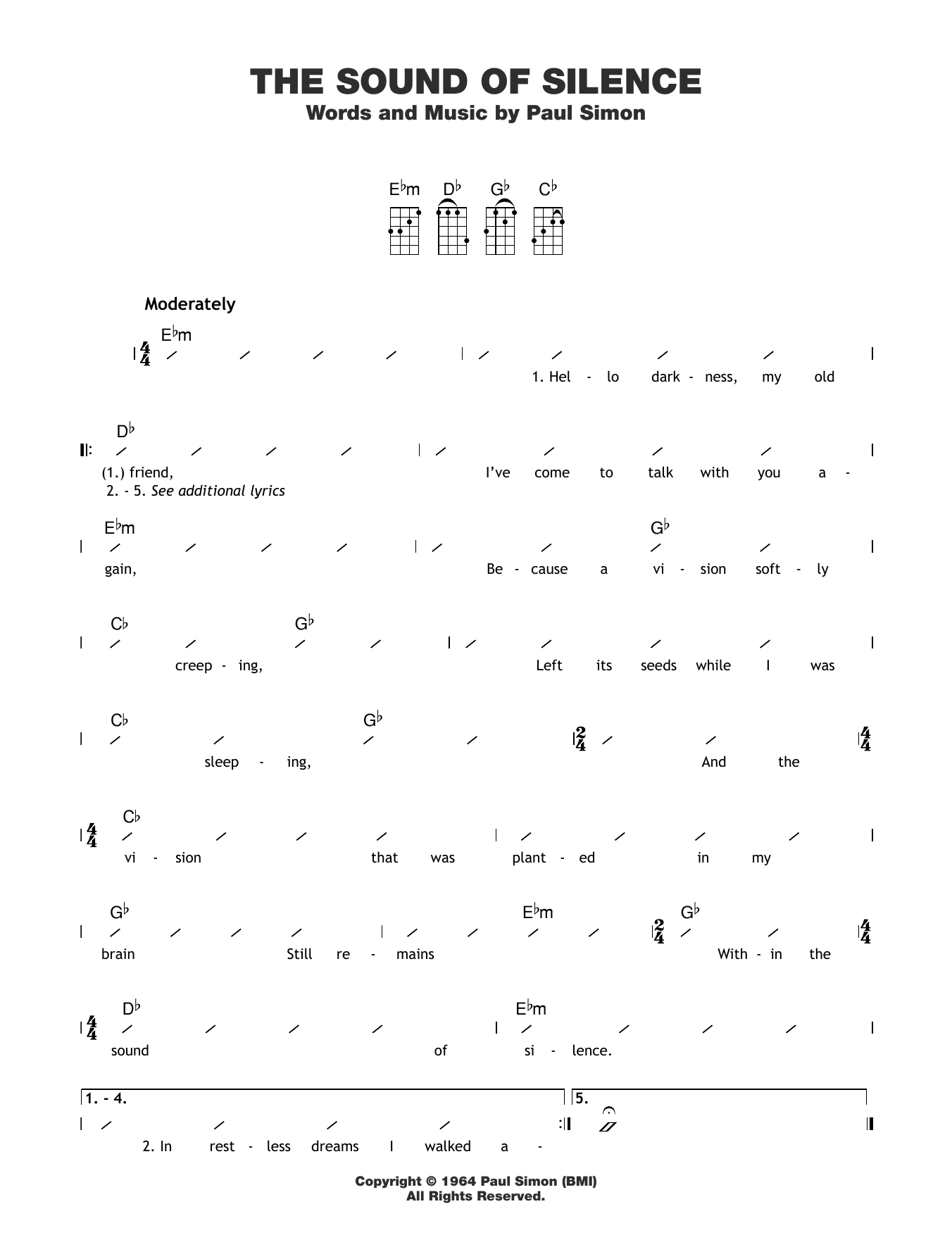 Product picture to:  The Sound Of Silence - Simon & Garfunkel