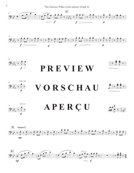 Product gallery: Page 16 of 21 Clarinet Polka, The , , (Tuba Quartet EETT + Euphonium Solo)