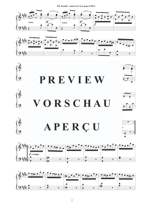 Produktgalerie: Seite 3 von 8 Sonate Nr. 3 in E-Dur, , Klavier Solo