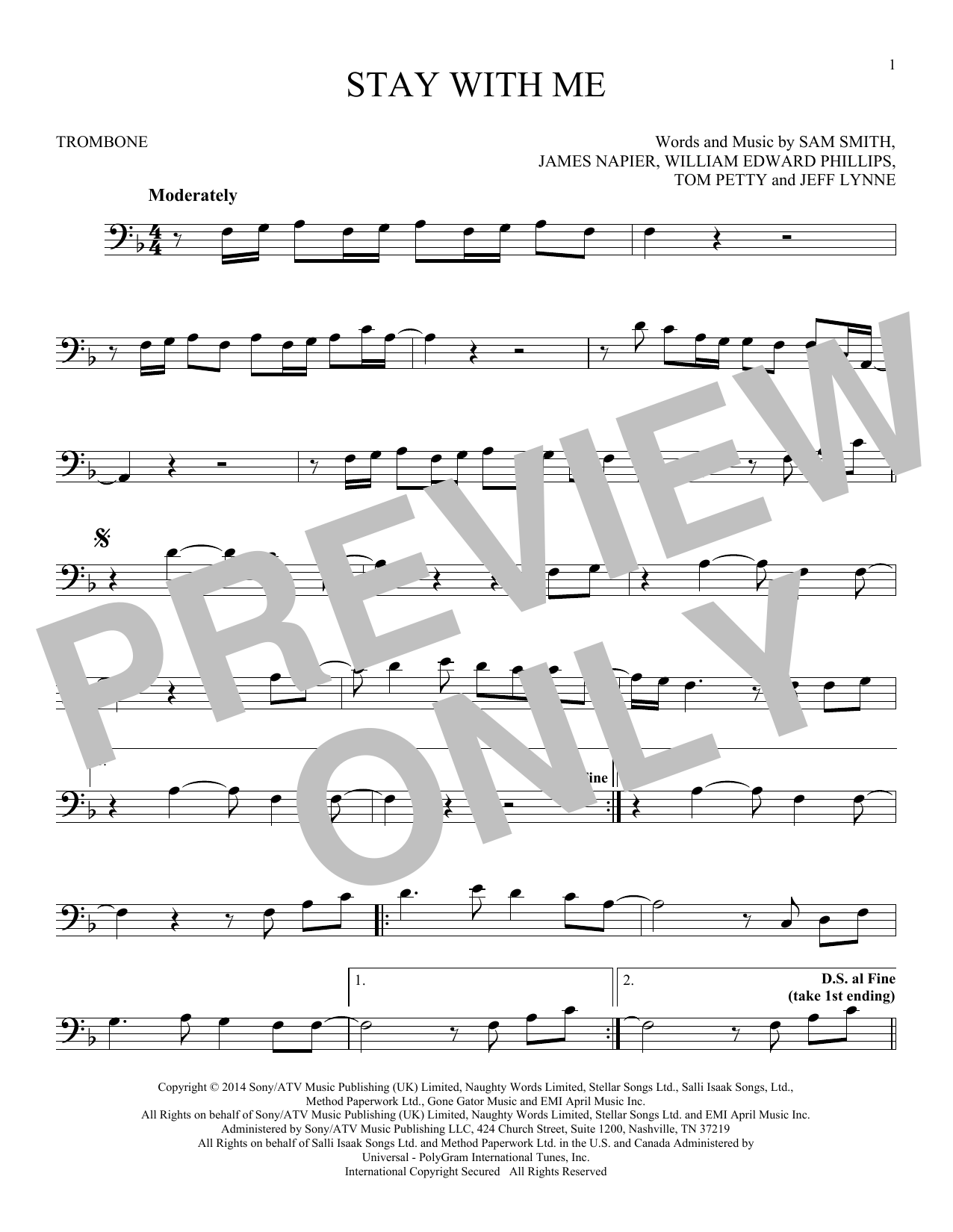 Product gallery: Page 1 of 1 Stay With Me, Sam Smith