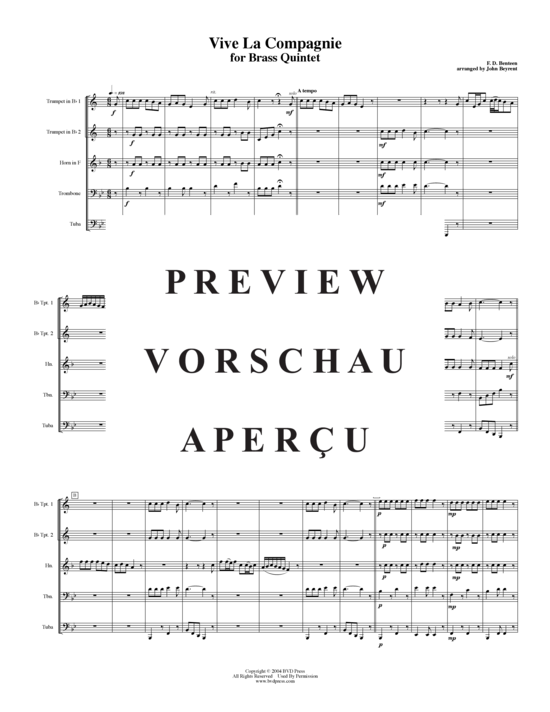 Produktgalerie: Seite 2 von 8 Vive La Compagnie , , (Blechbläserquintett)