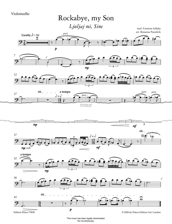 Produktgalerie: Seite 1 von 1 Rockabye, My Son, Traditional, Klavier, Violoncello