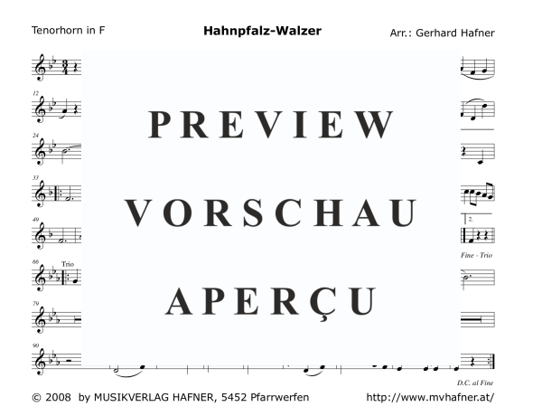 Product gallery: Page 11 of 11 Hahnpfalz-Walzer, , (woodwind and brass)
