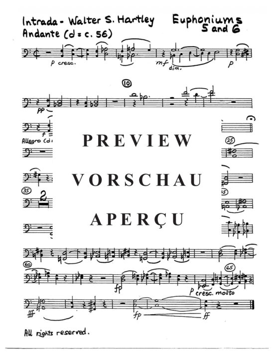 Produktgalerie: Seite 21 von 21 Intrada and Gigue , , (Euphonium Ensemble 8 Euphoniums)