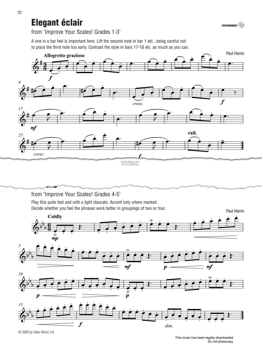 Product gallery: Page 1 of 1 Elegant éclair (from 'Improve Your Scales! Grades 1-3'), Paul Harris