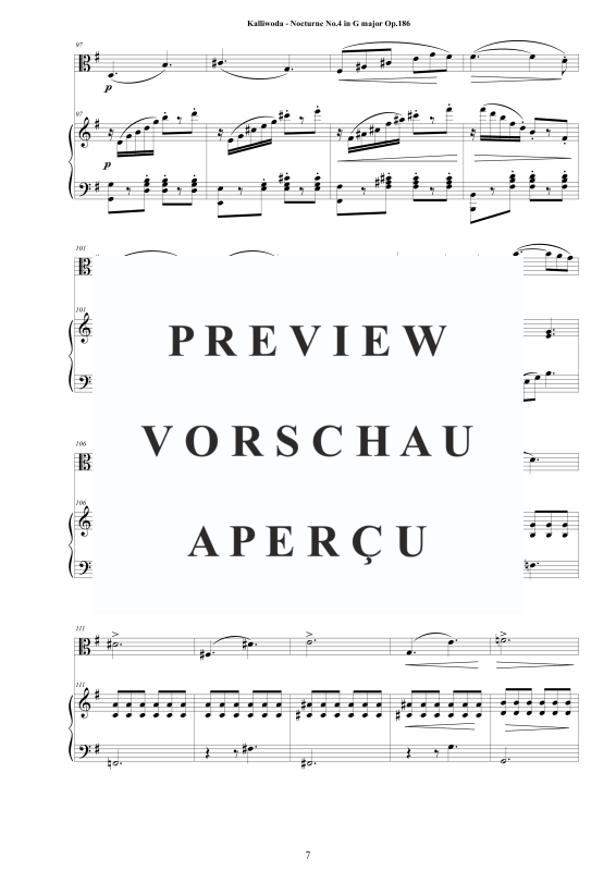 Produktgalerie: Seite 8 von 11 Nocturne Nr.4 Op.186, , Viola und Klavier