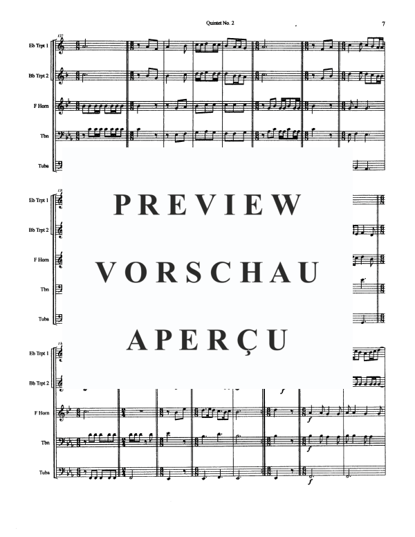 Produktgalerie: Seite 9 von 11 Quintet No. 2, , BlechblÀserquintett