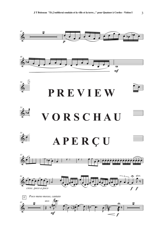 Produktgalerie: Seite 19 von 21 Et j´oublirai soudain et la ville et la terre , , (Streicherquartett)