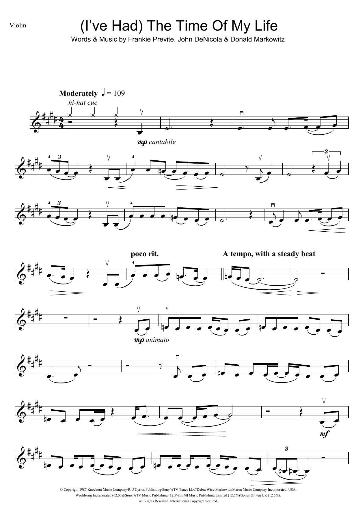 Product gallery: Page 1 of 1 (I've Had) The Time Of My Life, Bill Medley