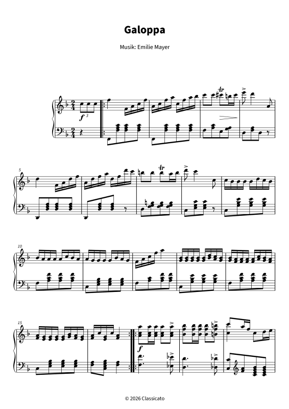 Produktgalerie: Seite 1 von 7 Galoppa - Nr. 7 aus den Neun Tänzen für Klavier, , Klavier Solo