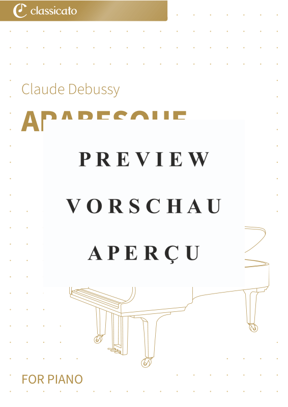 gallery: Arabesque - Easy-to-play piano version in C major, , Klavier Solo
