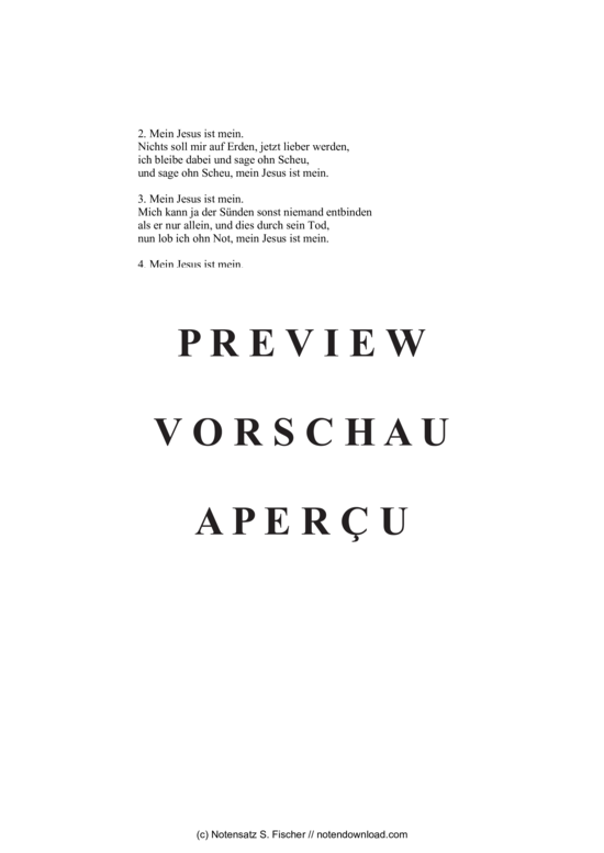 Product gallery: Page 5 of 9 Mein Jesus ist mein , , (mixed choir)