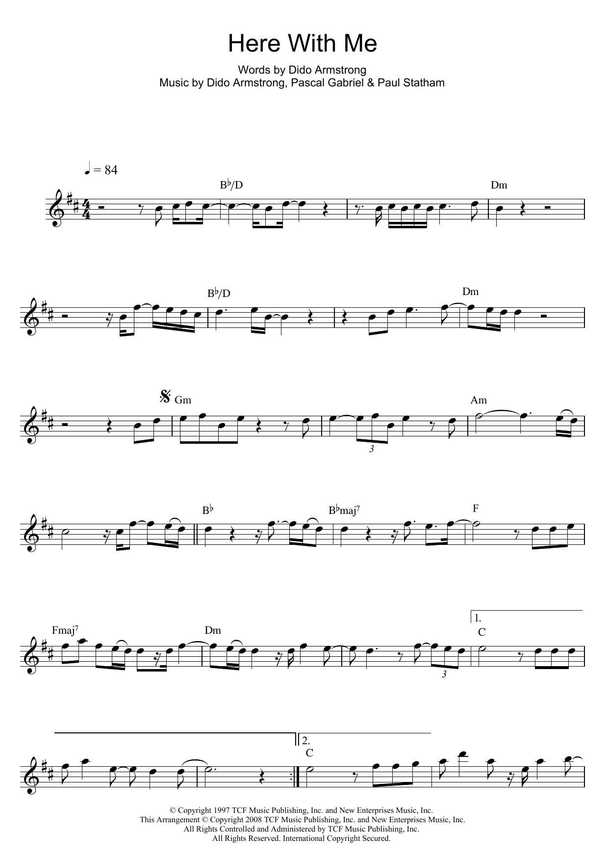 Product gallery: Page 1 of 1 Here With Me, Dido