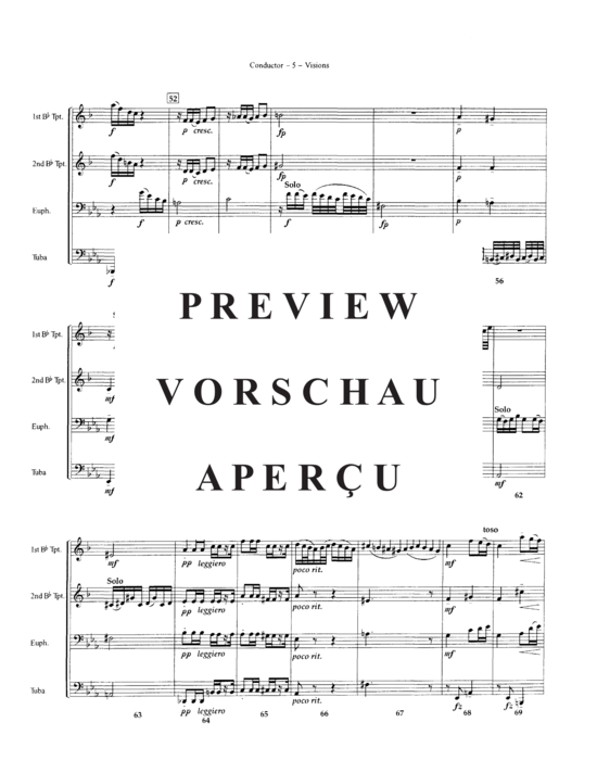 Produktgalerie: Seite 8 von 21 Visions , , (Blechbläserquartett 2x Trompete, Euphonium + Tuba)