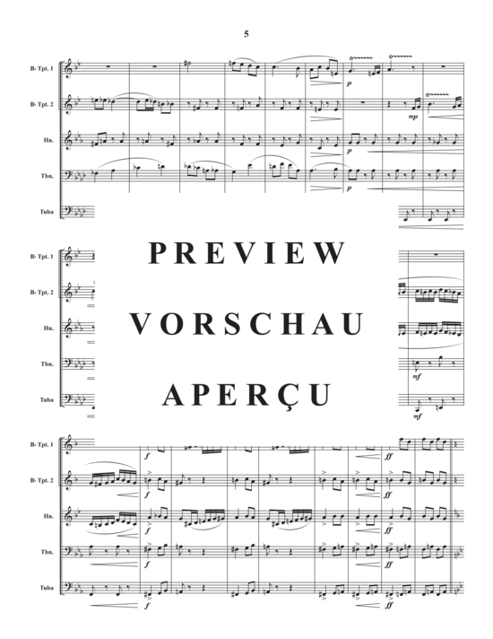 Produktgalerie: Seite 7 von 21 Pas Redouble , , (Blechbläserquintett)