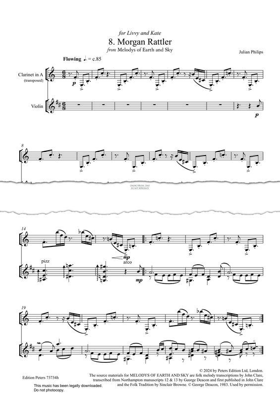 Product gallery: Page 1 of 1 No.8: Morgan Rattler (from 'Melodys Of Earth And Sky'), Julian Philips