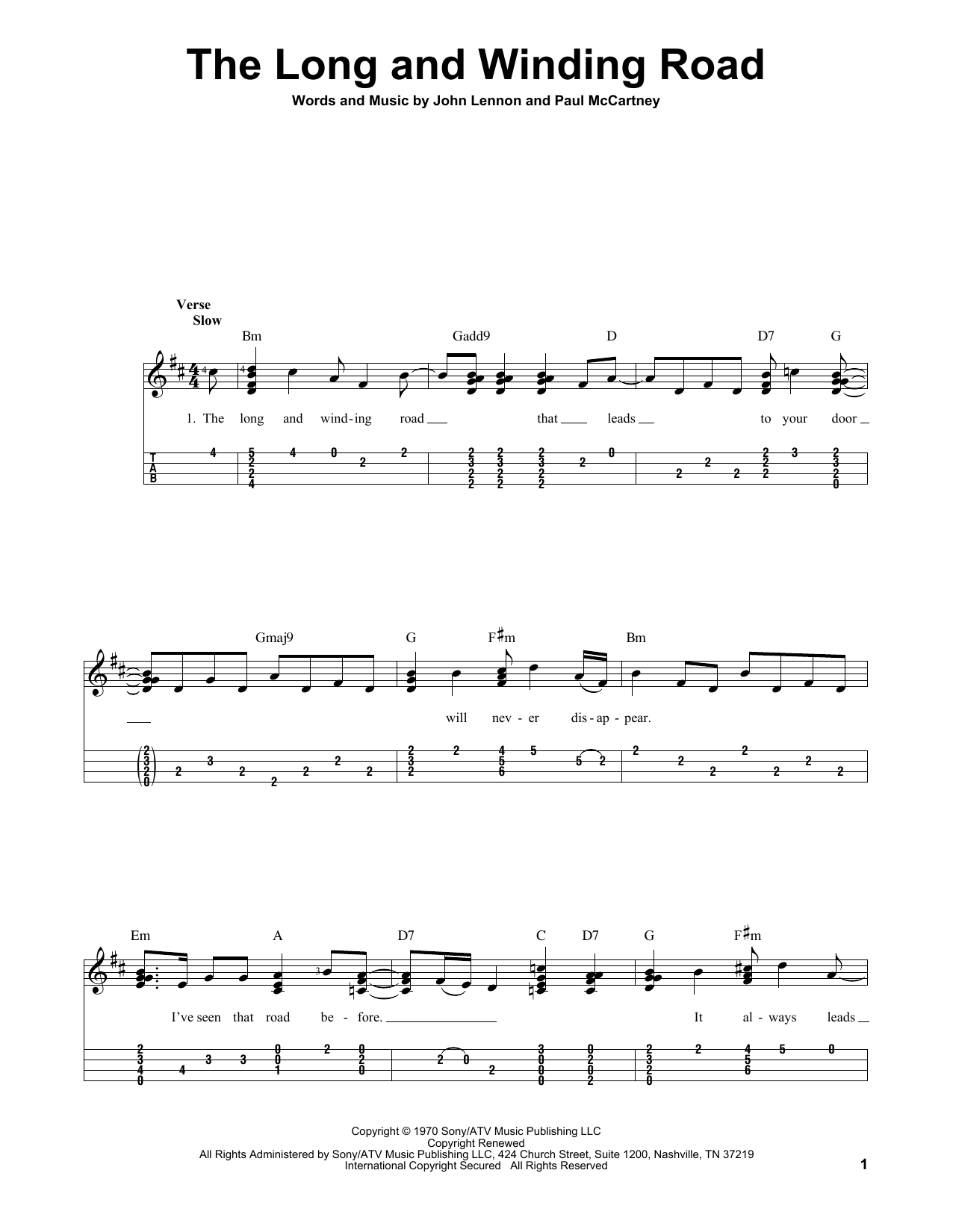 Product gallery: Page 1 of 1 The Long And Winding Road, The Beatles