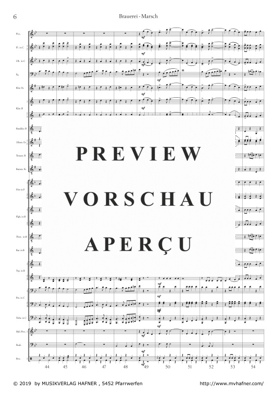 Product gallery: Page 9 of 11 Brauerei - Marsch, , (large wind orchestra)