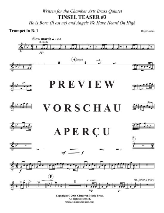 Produktgalerie: Seite 11 von 16 Tinsel Teaser 3 , , (Blechbläserquintett)