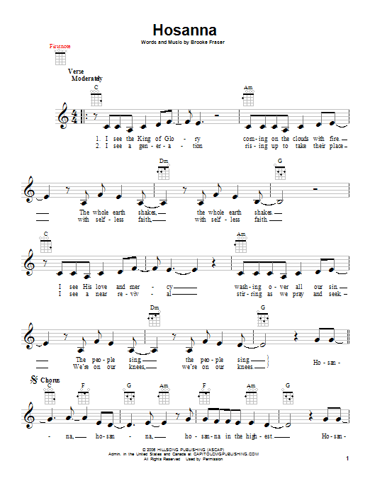 Product gallery: Page 1 of 1 Hosanna, Hillsong United
