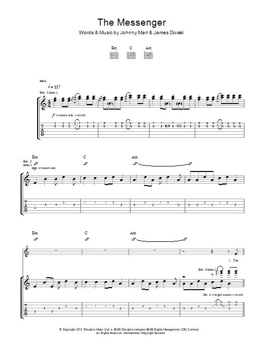 Produktgalerie: Seite 1 von 1 The Messenger, Johnny Marr, Gitarre