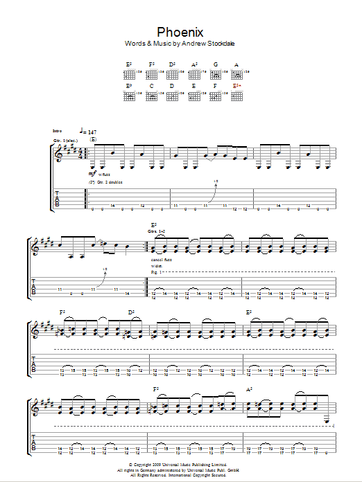 Produktgalerie: Seite 1 von 1 Phoenix, Wolfmother, Gitarre