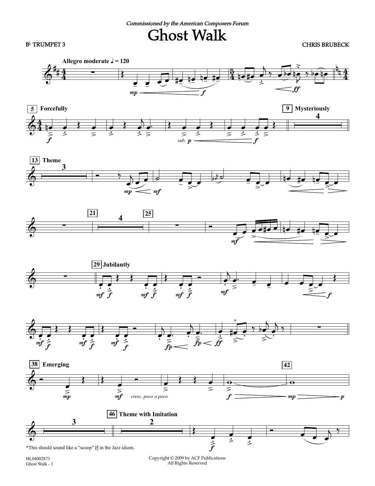 Product picture to: Ghost Walk - Bb Trumpet 3