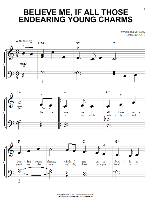 Produktbild zu: Believe Me, If All Those Endearing Young Charms