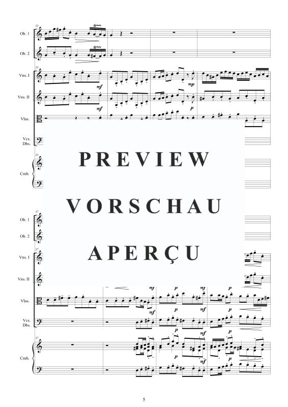 Produktgalerie: Seite 6 von 11 Concerto No.9 in C-Dur Op.9, , 2 Oboen Solo, Streicher Ensemble und Cembalo BC