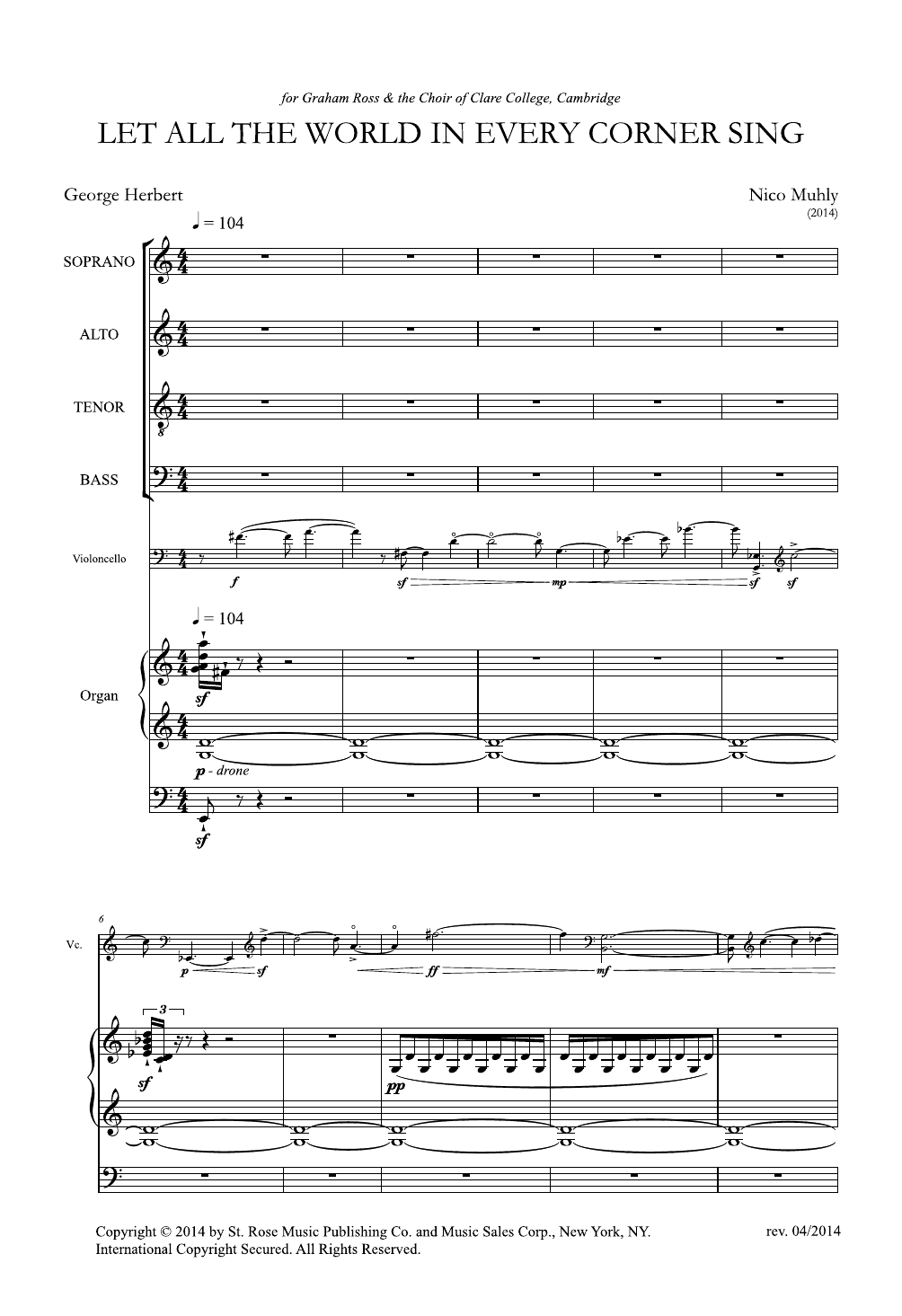 Produktbild zu: Let All The World In Every Corner Sing
