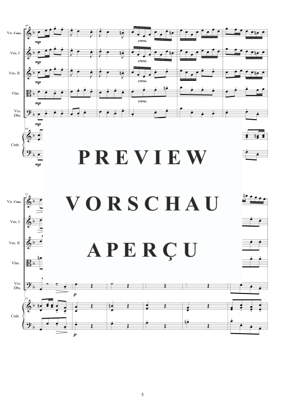 Product gallery: Page 6 of 11 Concerto No.10 in F-Dur Op.9, , Concertante Violin, String Ensemble, and Harpsichord (Bc)