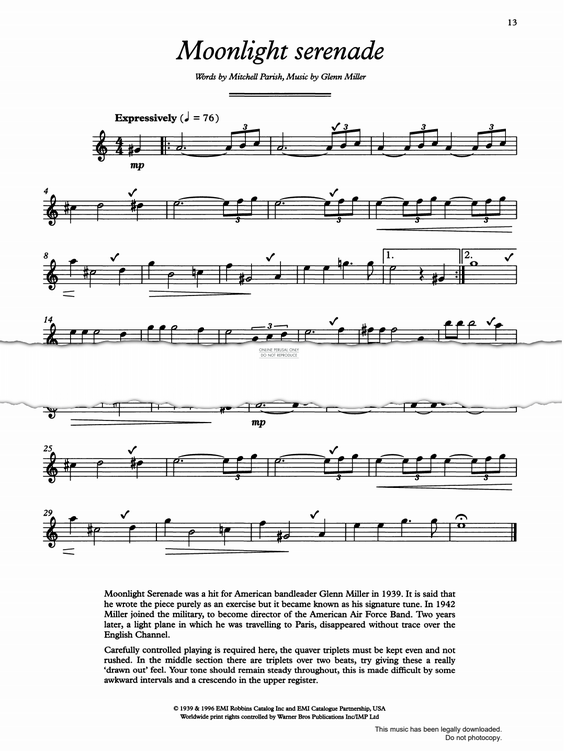 Product gallery: Page 1 of 1 Moonlight Serenade, Glenn Miller